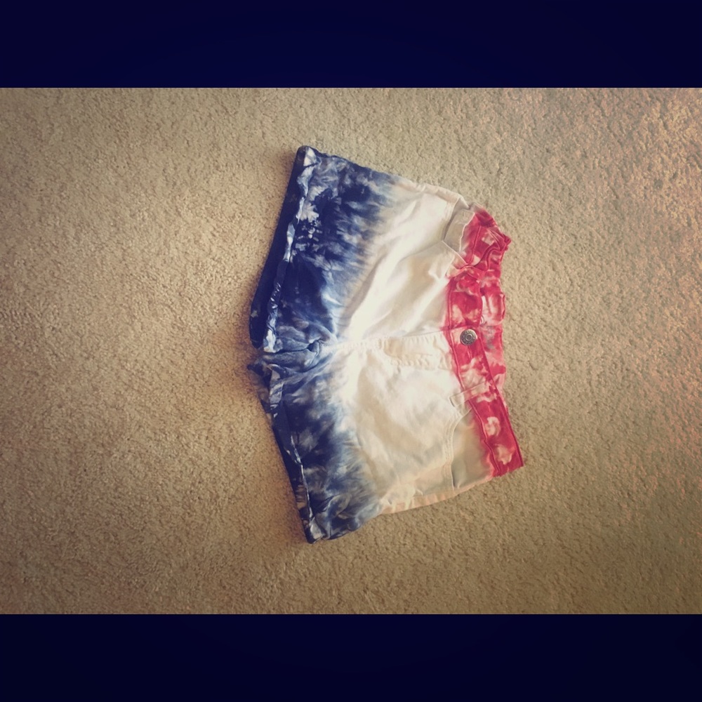 Cat and jack shorts/ tie dye/ red, white, and blue